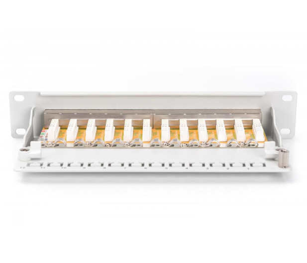Digitus Patch panel 10 cali 12-portów RJ-45 Kat.6 ekranowany 1U komp - 1385374 - zdjęcie 3